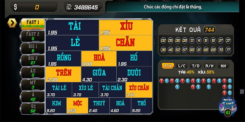 Chọn cược cửa Hoà để lợi nhuận nhận thu về tăng gấp 9 lần